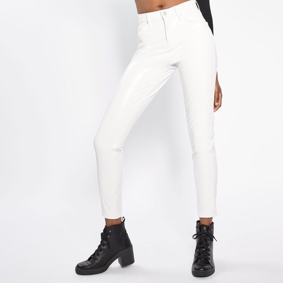 topshop vinyl jamie jeans